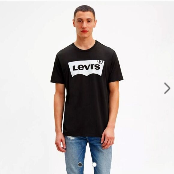 Levi's Classic Graphic Mens Black Teeshirt,  Large - Picture 1 of 6
